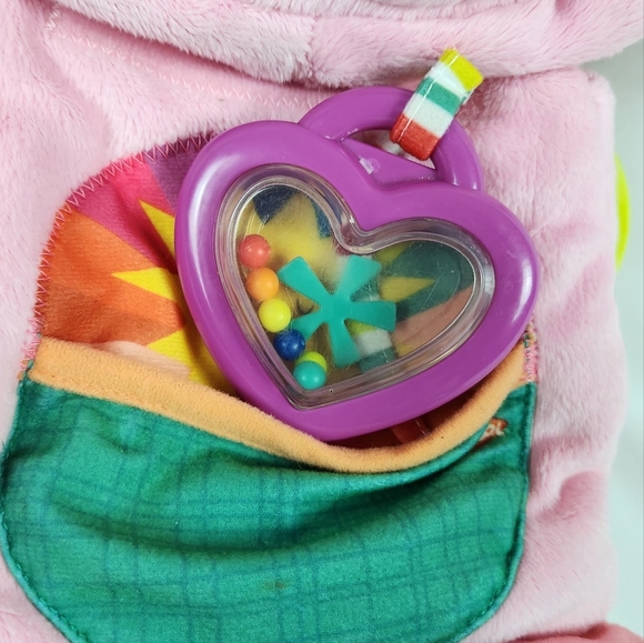 Playskool Fold ‘n Go Elephant Stuffed Animal Tummy Time Pink Baby Child Plush - Picture 5 of 13